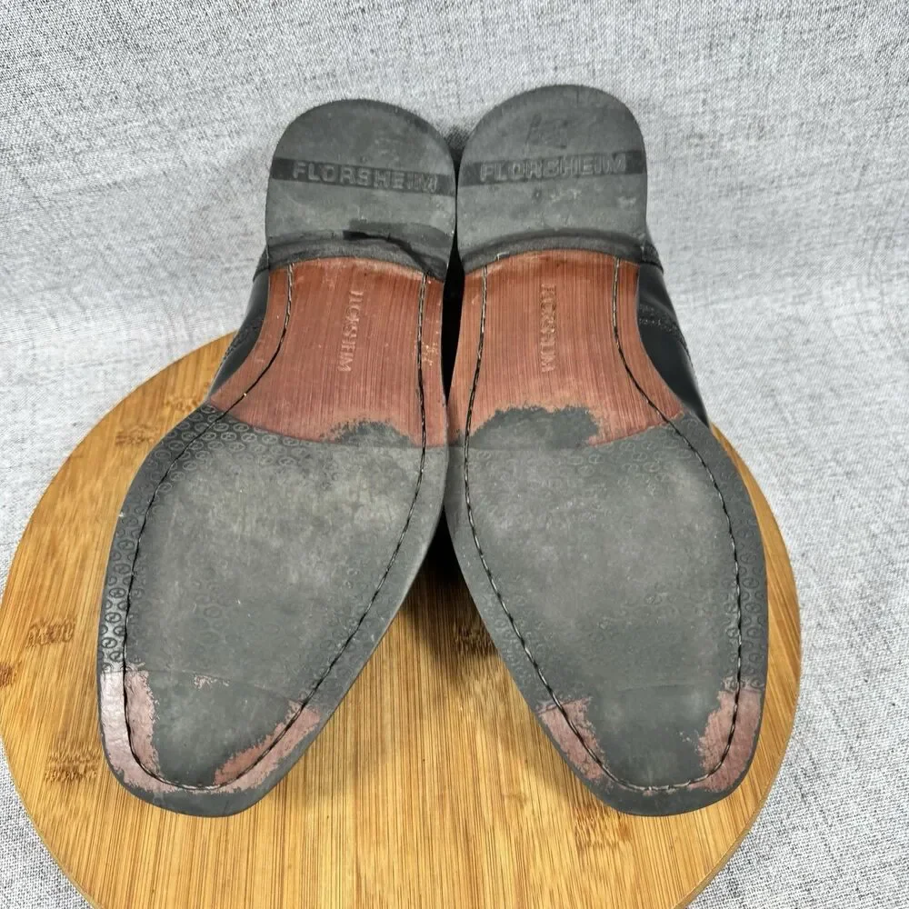 Florsheim Lexington Kiltie Wintip Tassels Loafers Men's 11 D Leather Dress Shoes